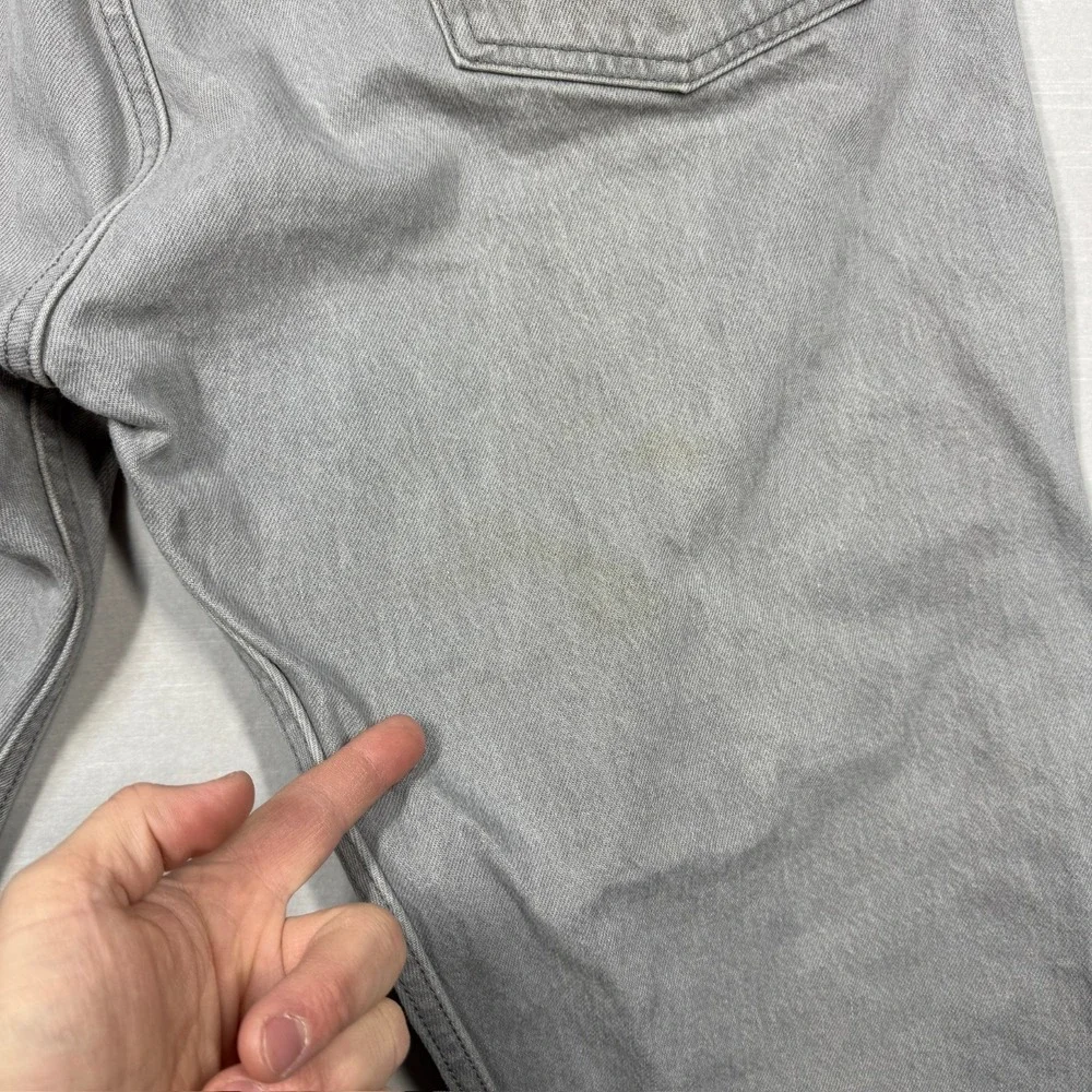 Levis 501xx Jeans Mens 44x32 (Fits 41X29)‎ Straight Gray Selvedge Stained